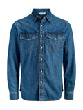 Camicia Jack & Jones Seridan Medium Blue Denim 12289219 /Blue Denim JACK & JONES 