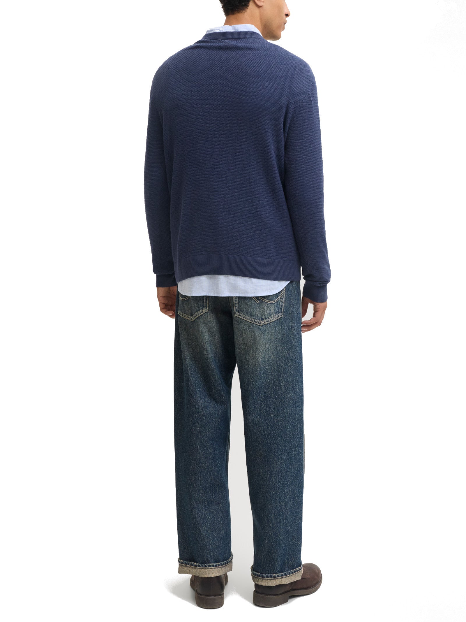Maglia Jack & Jones Blu Ryder girocollo 12298310 /Turbulence JACK & JONES 