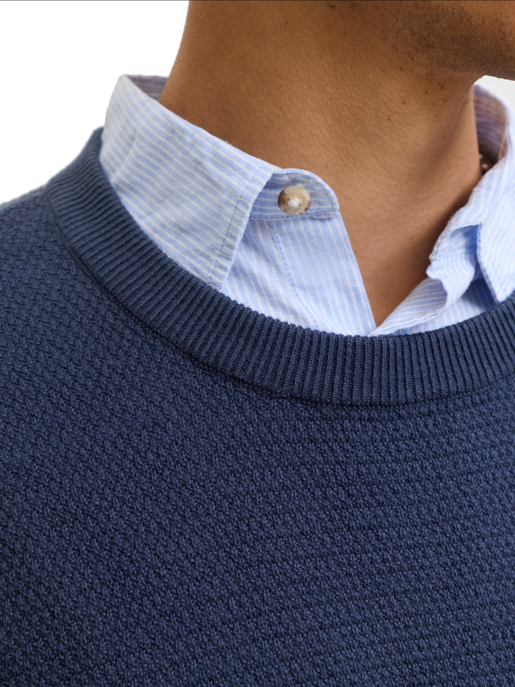 Maglia Jack & Jones Blu Ryder girocollo 12298310 /Turbulence JACK & JONES 