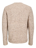 Maglia Jack & Jones Niel Beige girocollo melange 12298382 /Atmosphere JACK & JONES 