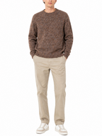 Maglia Jack & Jones Niel Marrone girocollo melange 12298382 /Cocoa JACK & JONES 