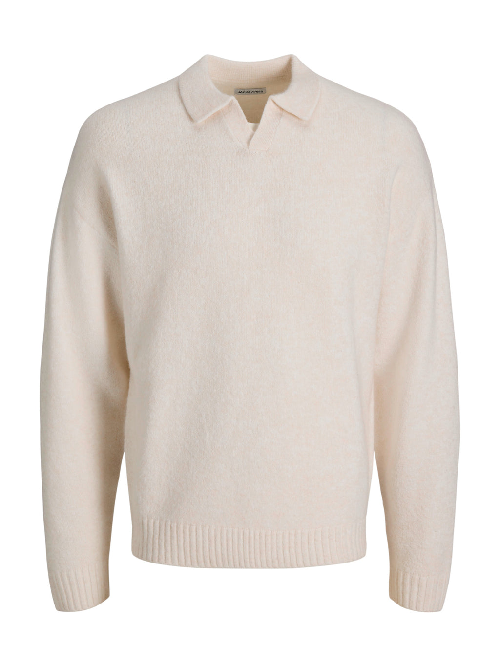 Maglia Jack & Jones Soho Panna colletto polo 12298398 /Moonbeam JACK & JONES 