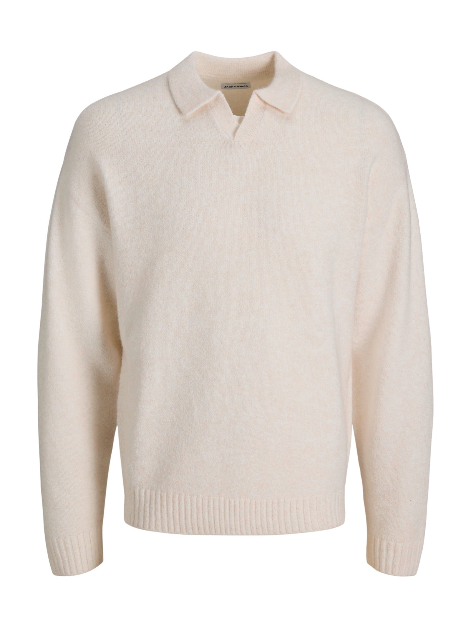 Maglia Jack & Jones Soho Panna colletto polo 12298398 /Moonbeam JACK & JONES 
