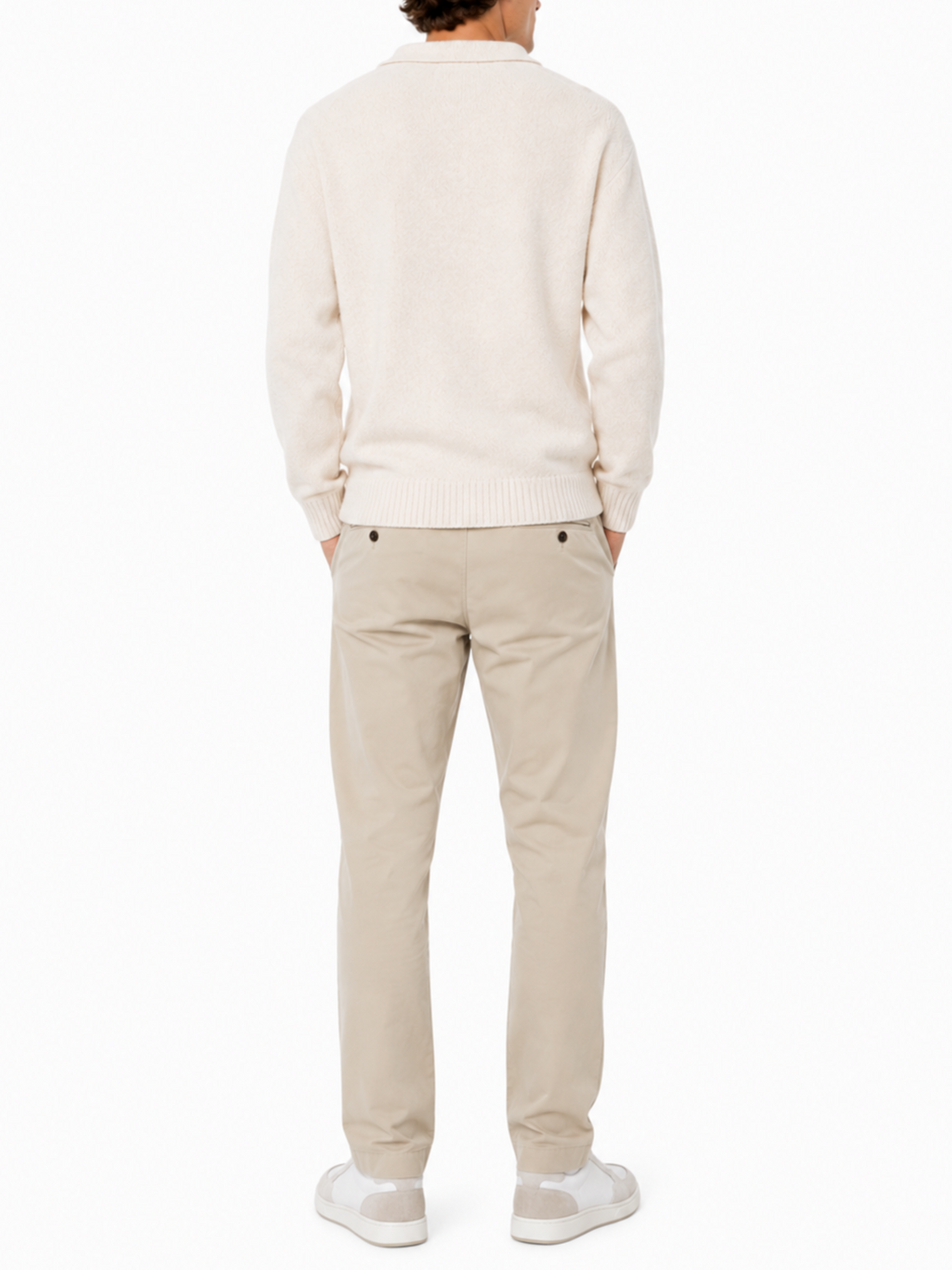 Maglia Jack & Jones Soho Panna colletto polo 12298398 /Moonbeam JACK & JONES 