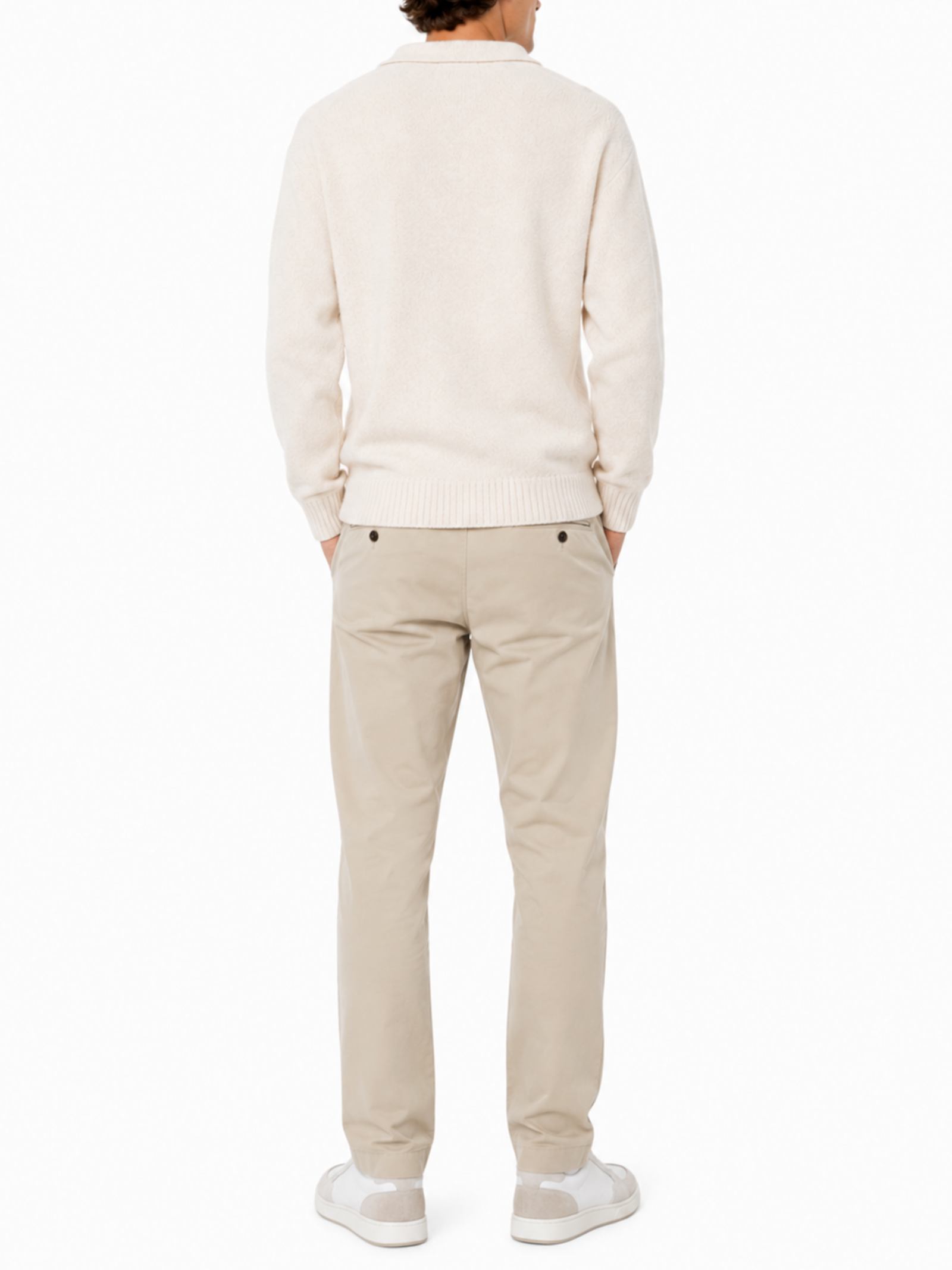 Maglia Jack & Jones Soho Panna colletto polo 12298398 /Moonbeam JACK & JONES 