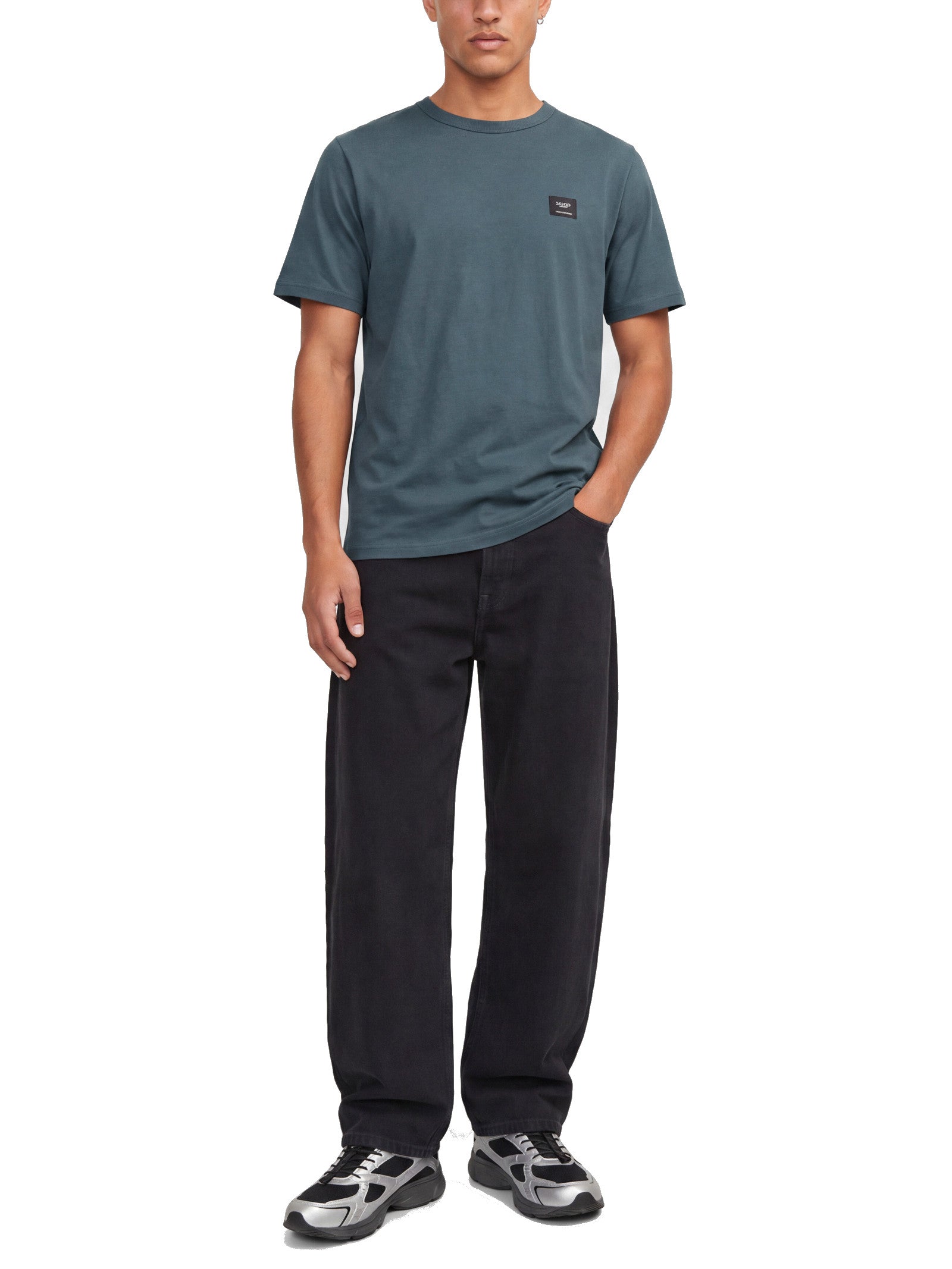 T-shirt Jack & Jones Cleveland  basica 12298439 /Turbulence JACK & JONES 