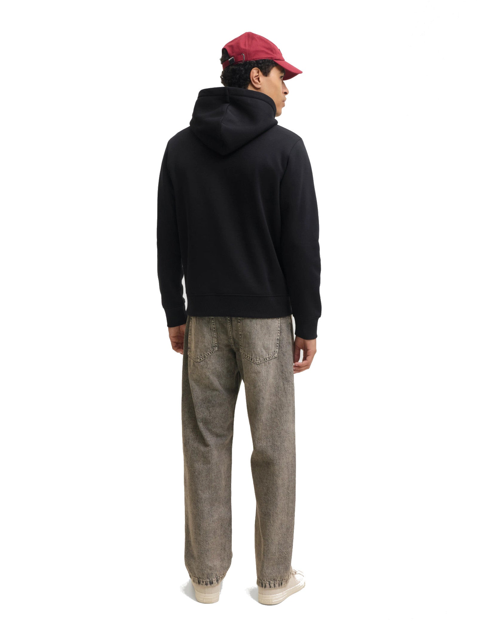 Felpa Jack & Jones Cleveland Nero con cappuccio 12298441 /Black JACK & JONES 