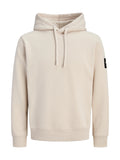 Felpa Jack & Jones Beige Cleveland con cappuccio 12298441 /Moonbeam JACK & JONES 