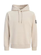 Felpa Jack & Jones Beige Cleveland con cappuccio 12298441 /Moonbeam JACK & JONES 