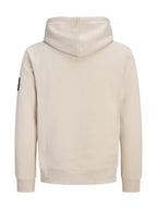 Felpa Jack & Jones Beige Cleveland con cappuccio 12298441 /Moonbeam JACK & JONES 