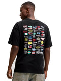 T-shirt Jack & Jones Nero Legacy loghi 12298480 /Black JACK & JONES 