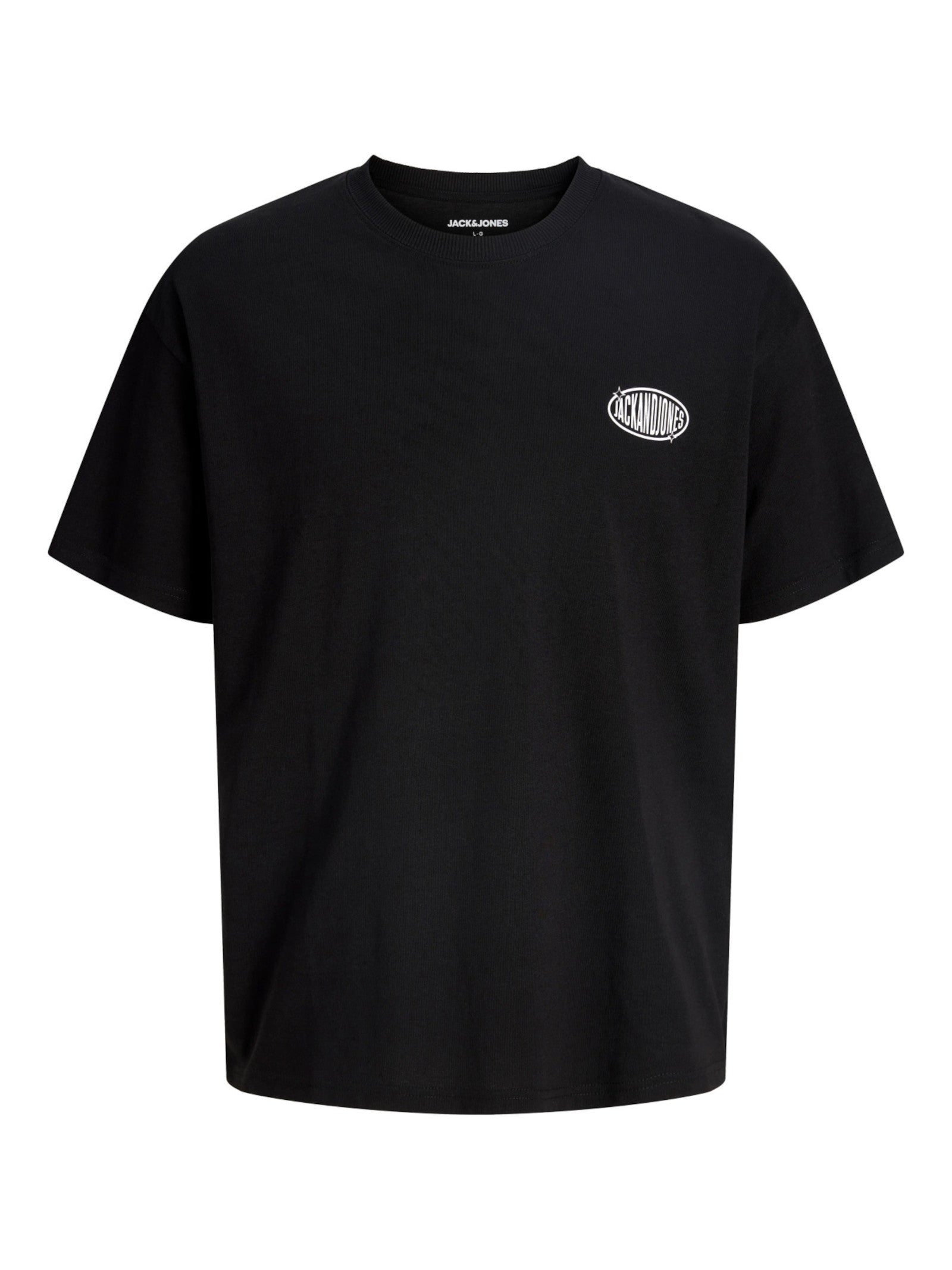 T-shirt Jack & Jones Nero Legacy loghi 12298480 /Black JACK & JONES 