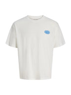 T-shirt Jack & Jones Bianco Legacy loghi 12298480 /Cloud Dancer JACK & JONES 