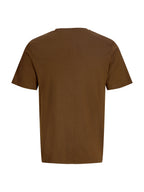 T-shirt Jack & Jones Aero Marrone con stampa frontale 12298488 /Cocoa JACK & JONES 