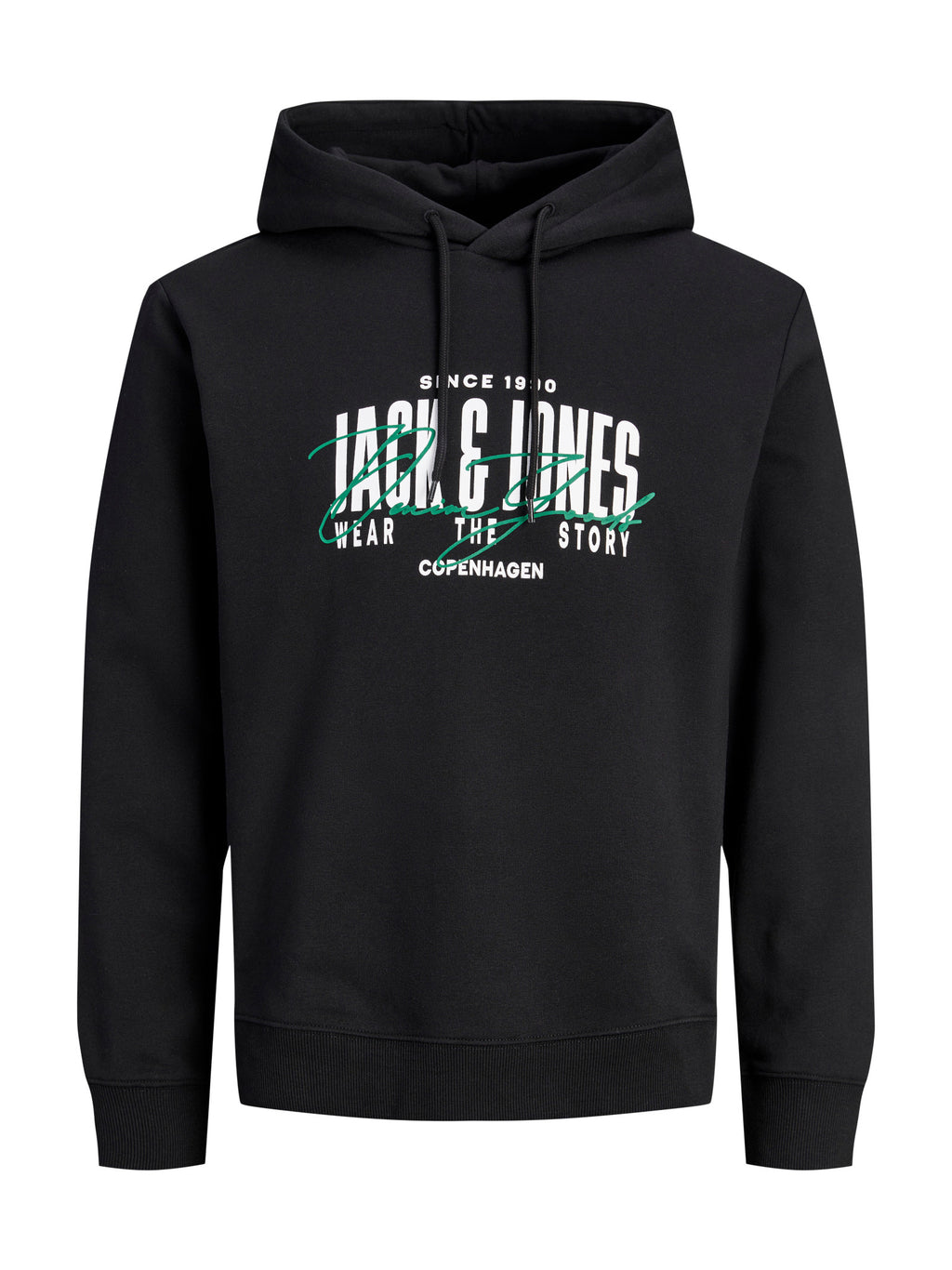 Felpa Jack & Jones Ero Nera con cappuccio 12298491 /Black JACK & JONES 