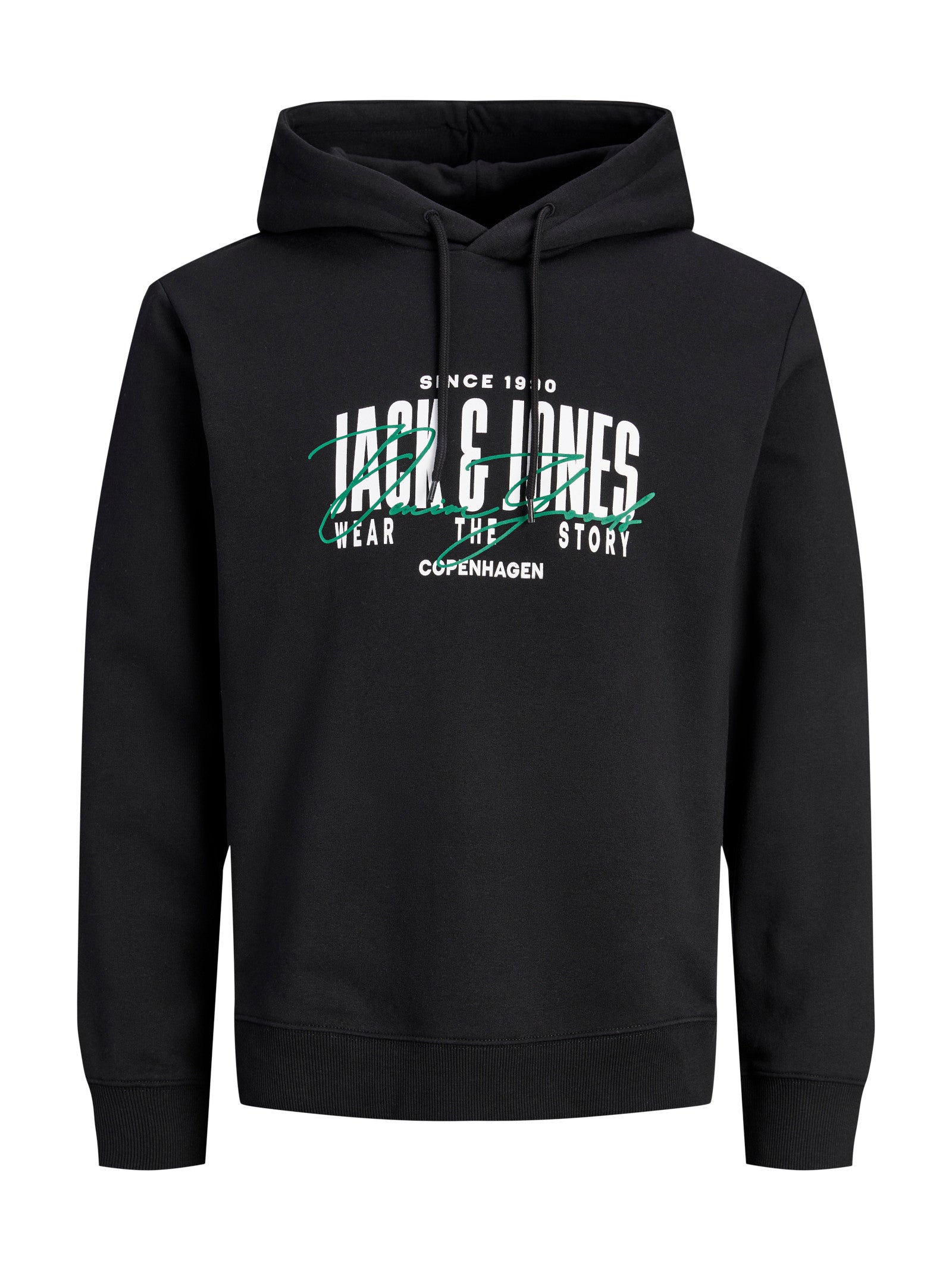 Felpa Jack & Jones Ero Nera con cappuccio 12298491 /Black JACK & JONES 