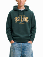 Felpa Jack & Jones Ero Verde con cappuccio 12298491 /Scarab JACK & JONES 