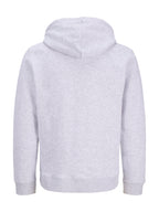 Felpa Jack & Jones Ero Grigia con cappuccio 12298491 /White Melange JACK & JONES 