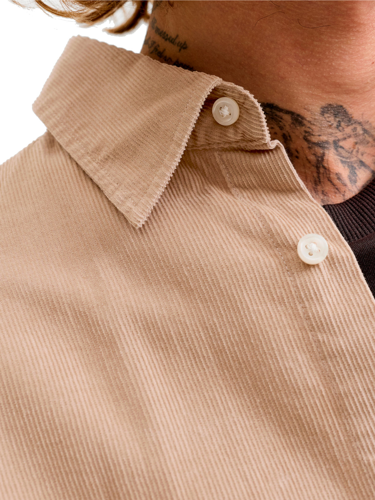 Camicia Jack & Jones Field Beige in velluto 12298525 /Crockery JACK & JONES 