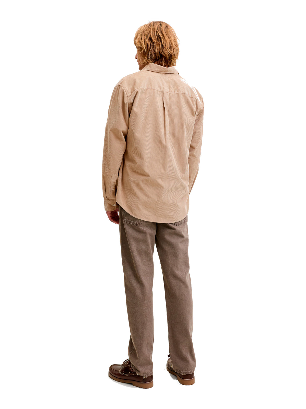 Camicia Jack & Jones Field Beige in velluto 12298525 /Crockery JACK & JONES 