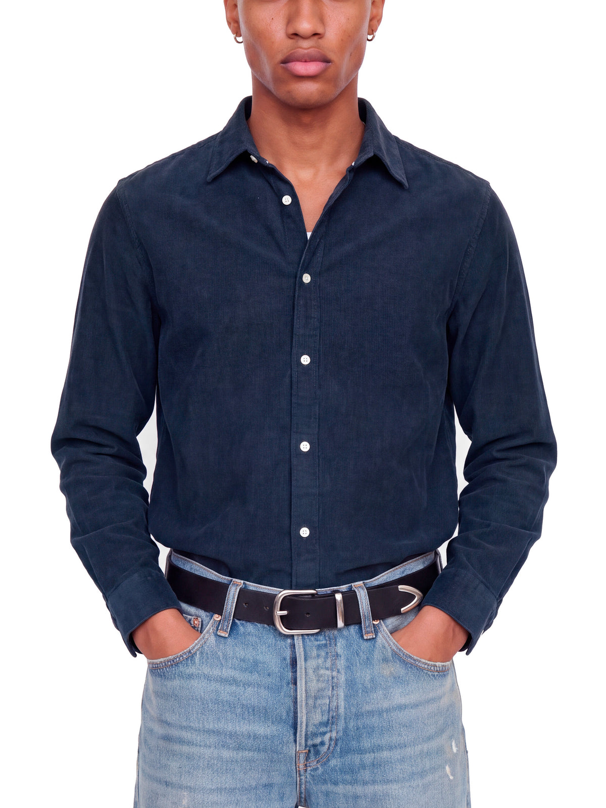 Camicia Jack & Jones Field Blu in velluto 12298525 /Navy Blazer JACK & JONES 
