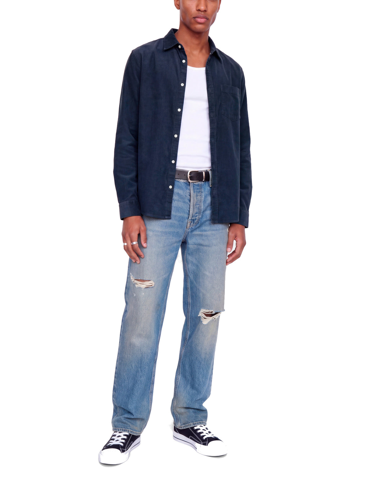 Camicia Jack & Jones Field Blu in velluto 12298525 /Navy Blazer JACK & JONES 