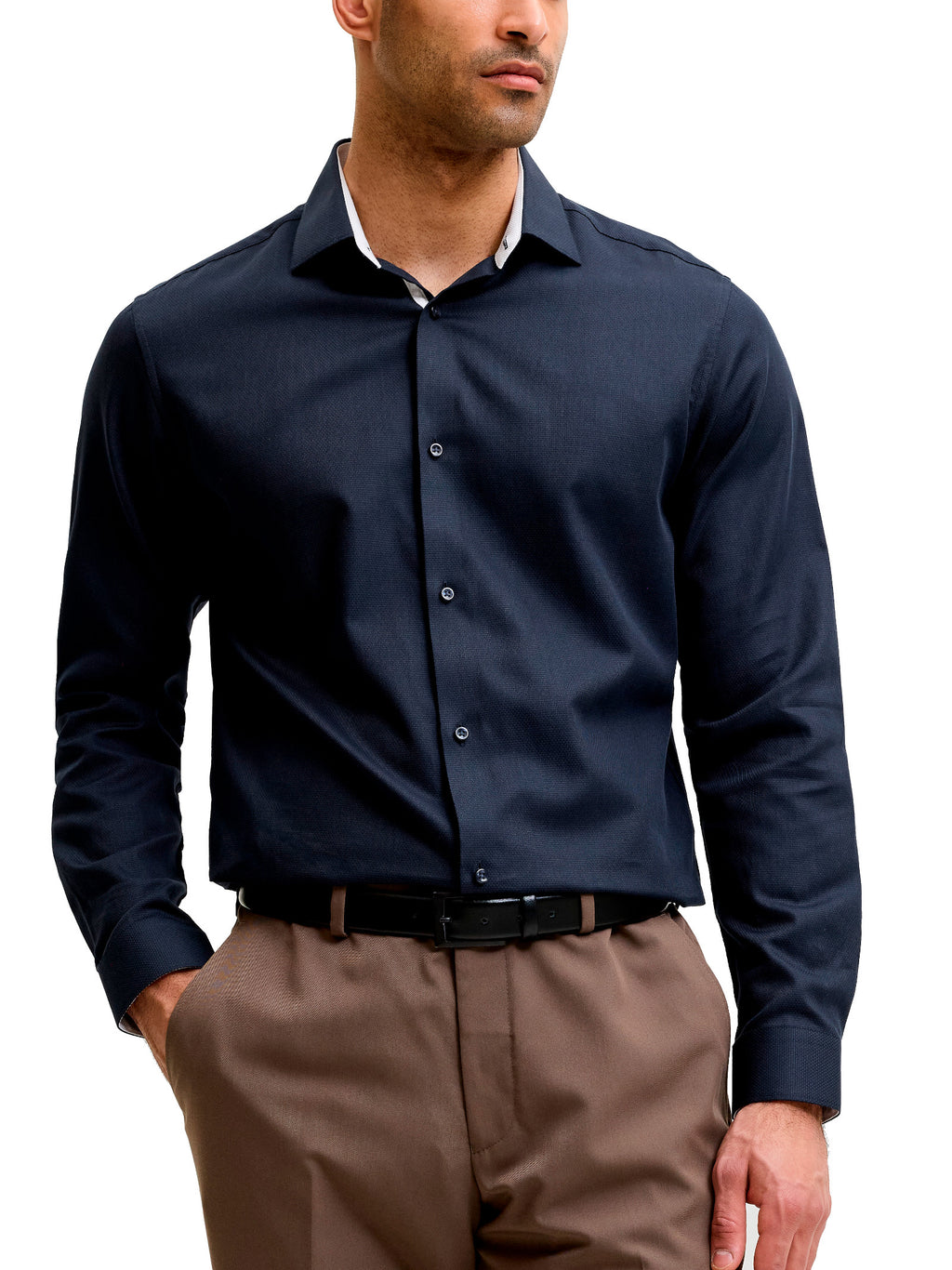 Camicia Jack & Jones Parker Blu in microfantasia 12298540 /Night Sky JACK & JONES 