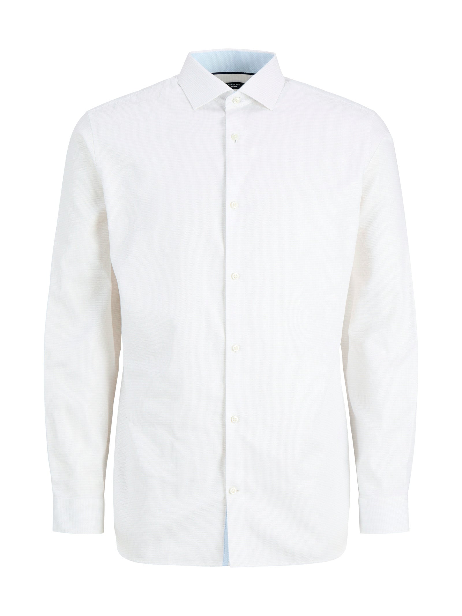 Camicia Jack & Jones Parker Bianca in microfantasia 12298540 /White JACK & JONES 