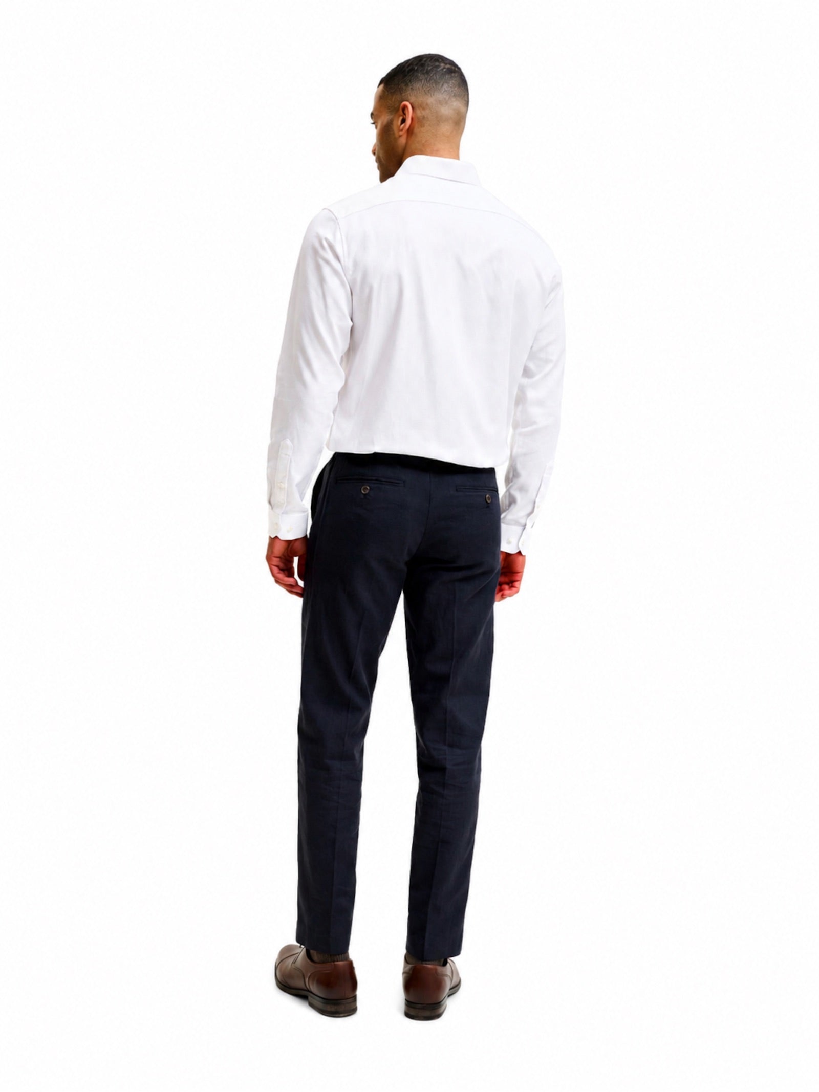 Camicia Jack & Jones Parker Bianca in microfantasia 12298540 /White JACK & JONES 