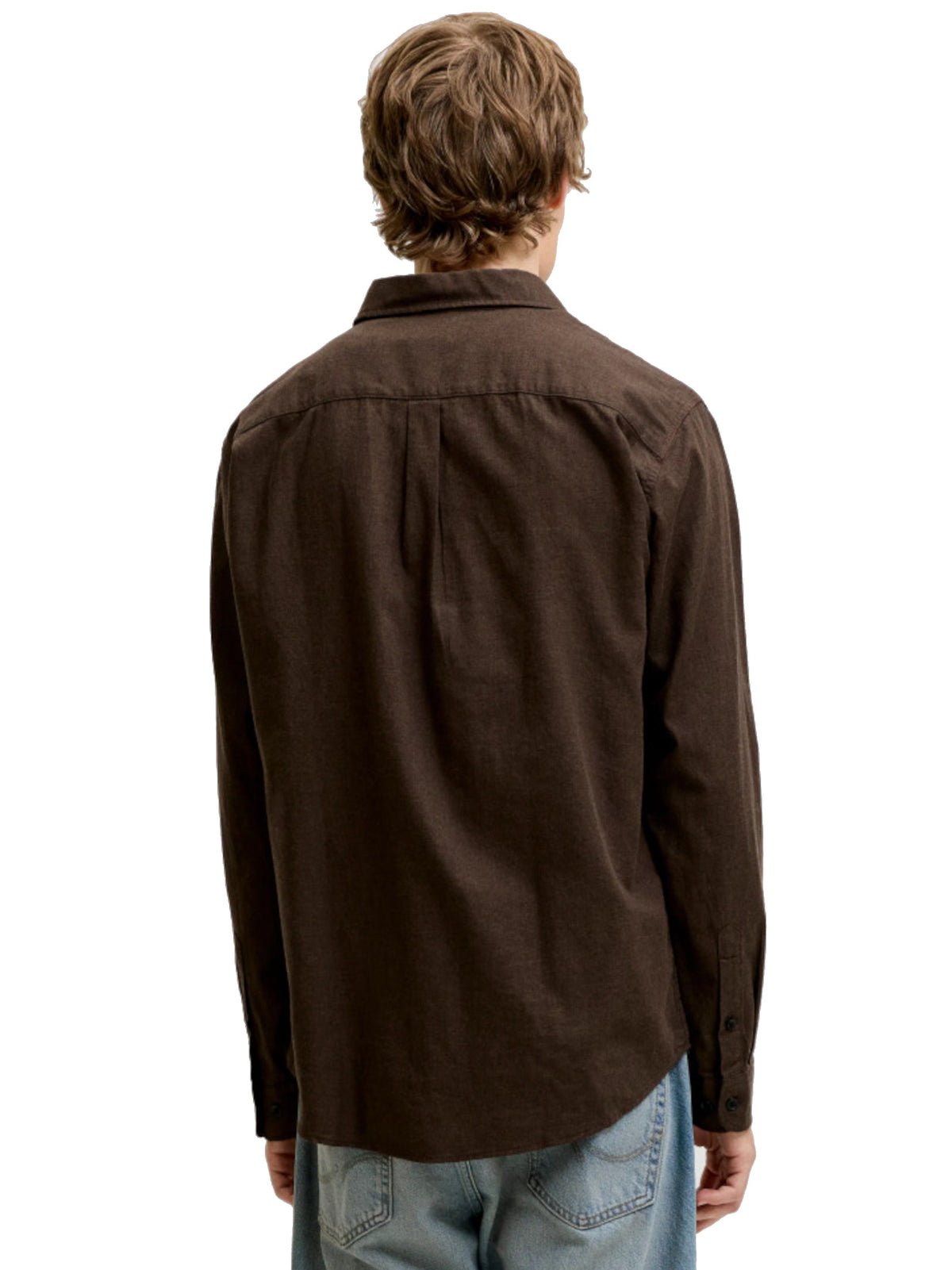 Camicia Jack & Jones Marrone Field a maniche lunghe 12298562 /Mulch JACK & JONES 