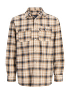 Camicia Jack & Jones Beige BluTexas a quadri 12298597 /Navy Blazer JACK & JONES 
