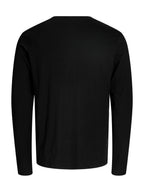 T-shirt Jack & Jones Buster Nera a maniche lunghe 12298620 /Black JACK & JONES 