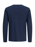 T-shirt Jack & Jones Buster Blu a maniche lunghe 12298620 /NAVY BLAZER JACK & JONES 