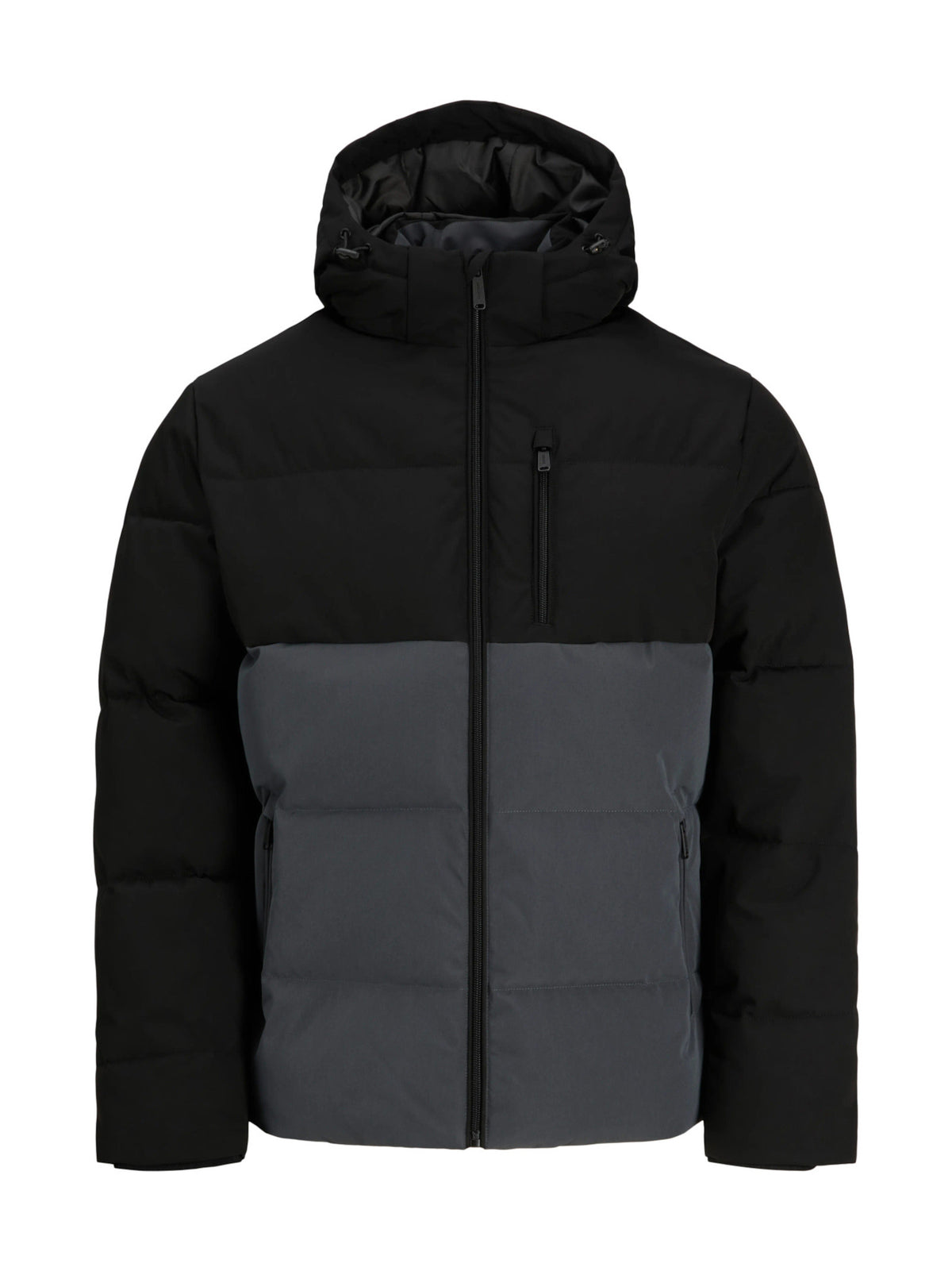 Piumino Jack & Jones Becks Grigio con cappuccio 12298858 /ASPHALT JACK & JONES 