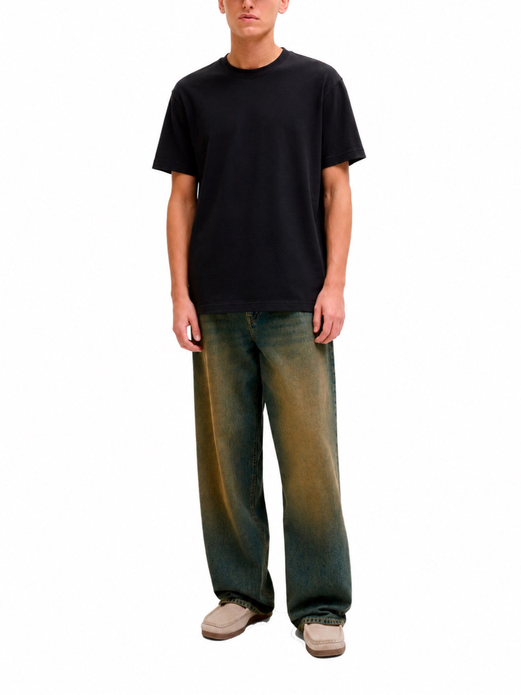 T-shirt Jack & Jones Barron Nera oversize 12298906 /Black JACK & JONES 