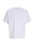 T-shirt Jack & Jones Barron Bianca oversize 12298906 /White JACK & JONES 