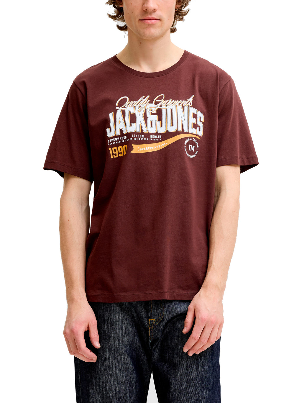 T-shirt Jack & Jones Marrone Logo 12299017 /Bitter Chocolate JACK & JONES 