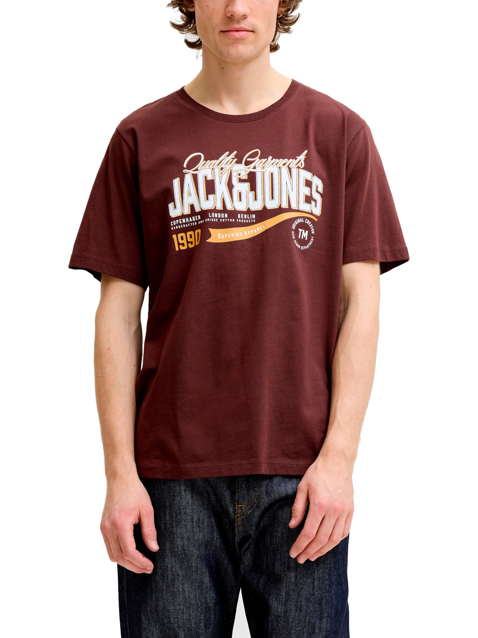 T-shirt Jack & Jones Marrone Logo 12299017 /Bitter Chocolate JACK & JONES 