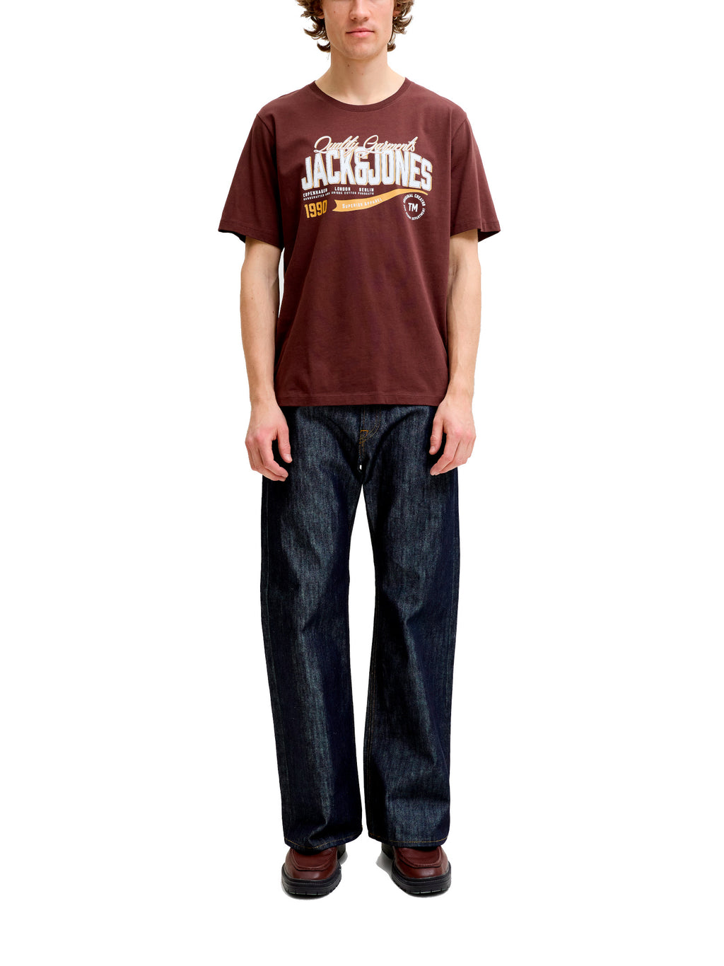 T-shirt Jack & Jones Marrone Logo 12299017 /Bitter Chocolate JACK & JONES 