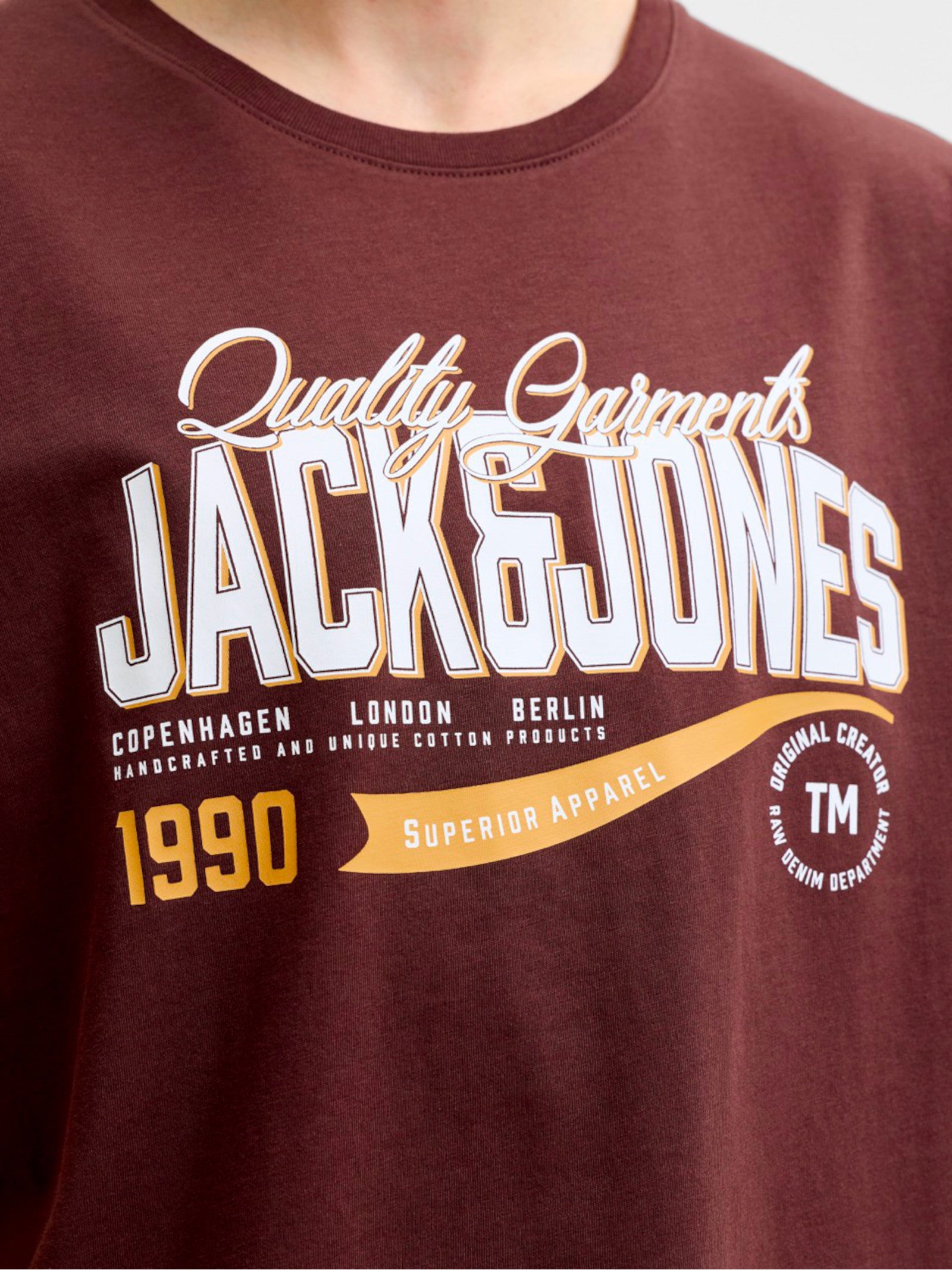 T-shirt Jack & Jones Marrone Logo 12299017 /Bitter Chocolate JACK & JONES 