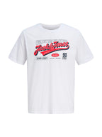 T-shirt Jack & Jones Bianco logo 12299017 /White JACK & JONES 
