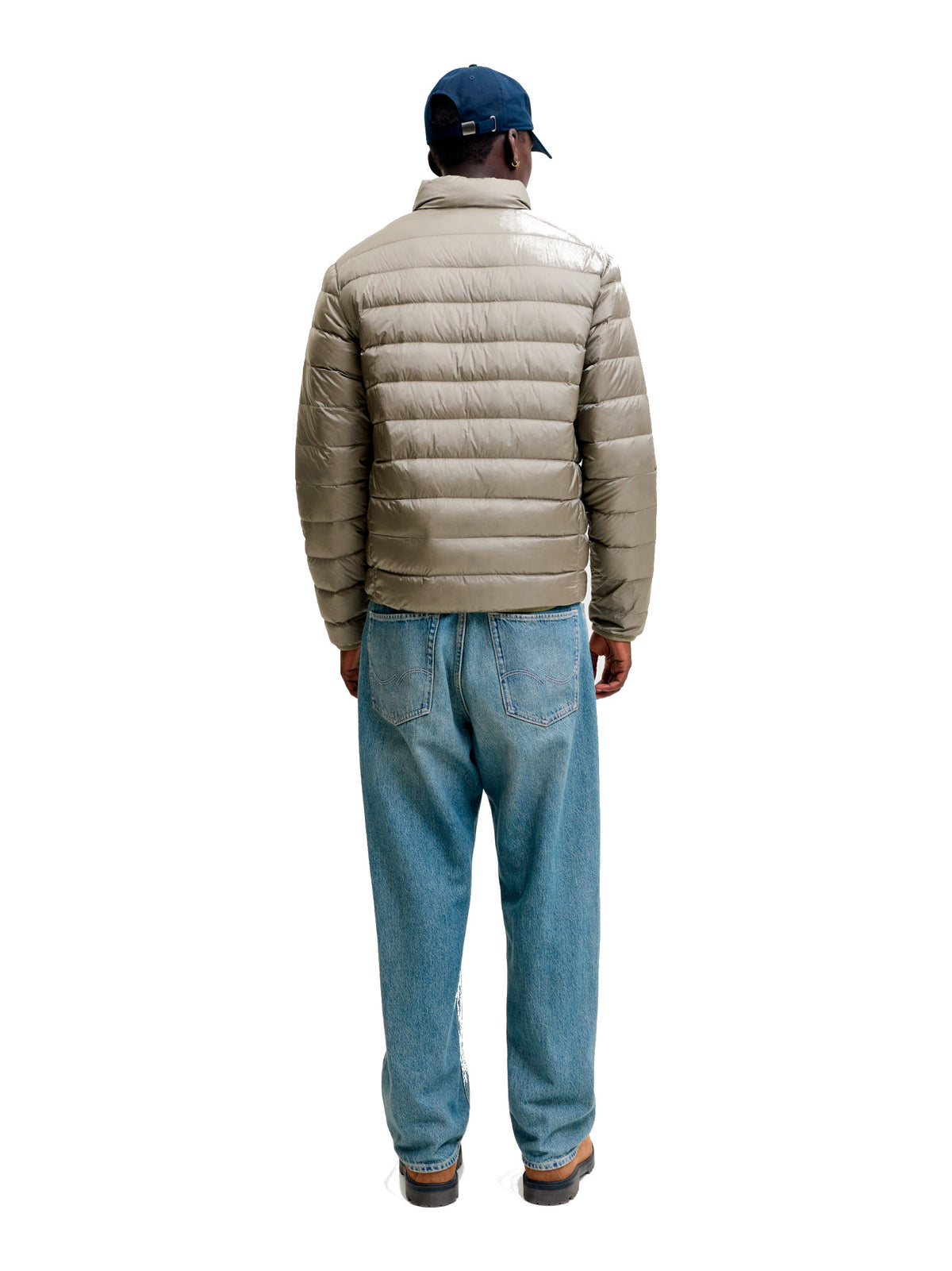 Piumino Jack & Jones Berg Verde con trapuntatura orizzontale 12299065 /Vetiver JACK & JONES 