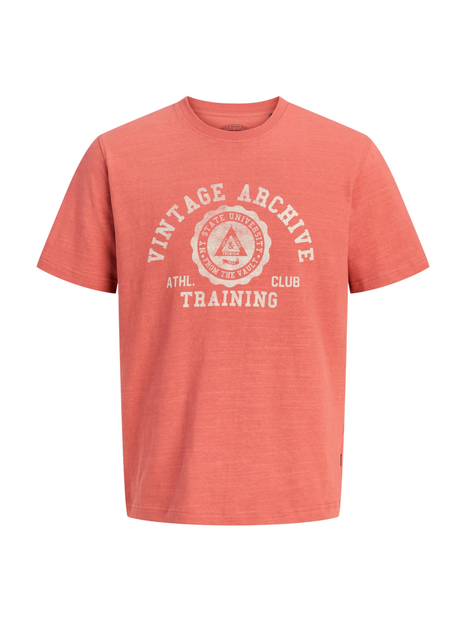 T-shirt Jack & Jones Jacob Bianca con stampa frontale 12299153 /Redwood JACK & JONES 