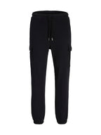 Pantalone Jack & Jones Kane Nero cargo in felpa 12299173 /Black JACK & JONES 