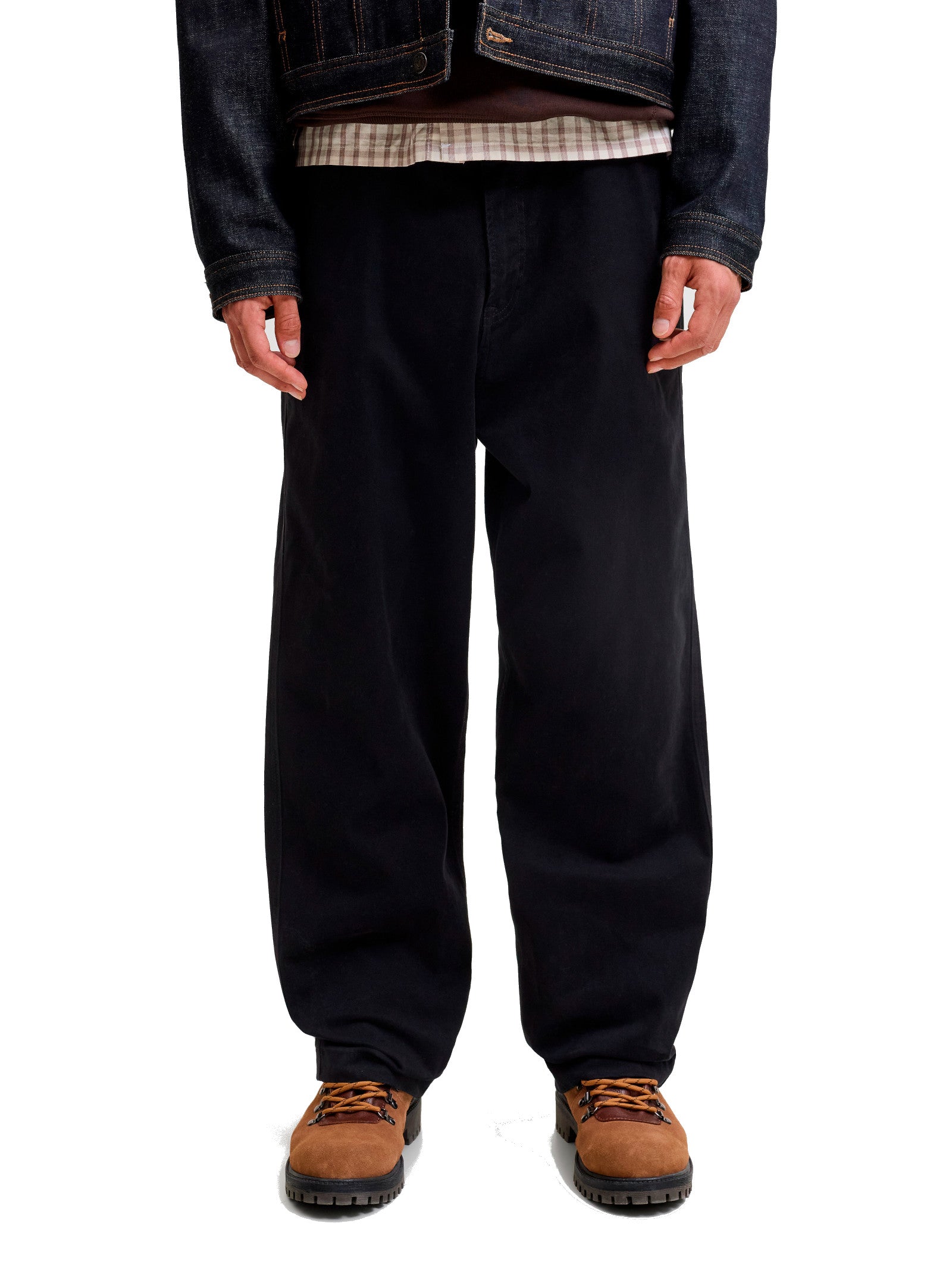 Pantalone Jack & Jones Nero Alex Baggy 12299292 /Black JACK & JONES 
