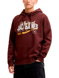 Felpa Jack & Jones Vinaccia Logo con cappuccio 12299467 /Bitter Chocolate JACK & JONES 