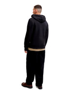 Felpa Jack & Jones Nero Logo con cappuccio 12299467 /Black JACK & JONES 