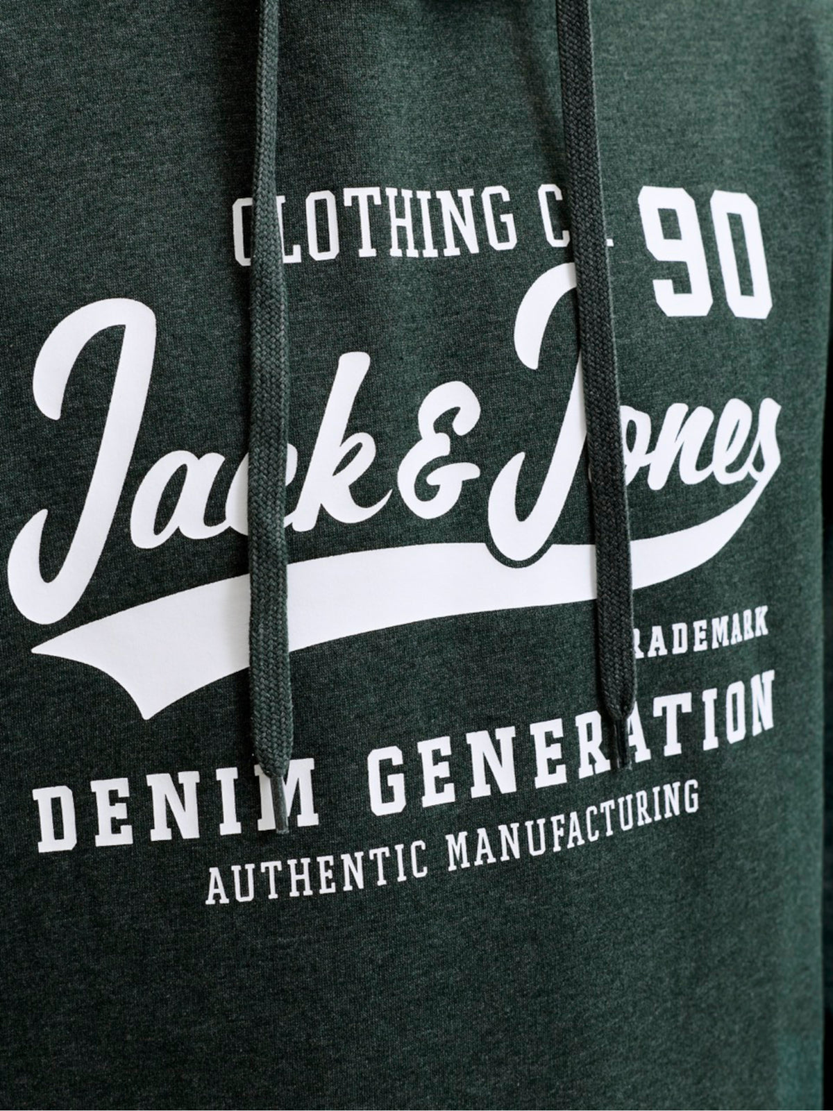 Felpa Jack & Jones Verde Logo con cappuccio 12299467 /Scarab JACK & JONES 
