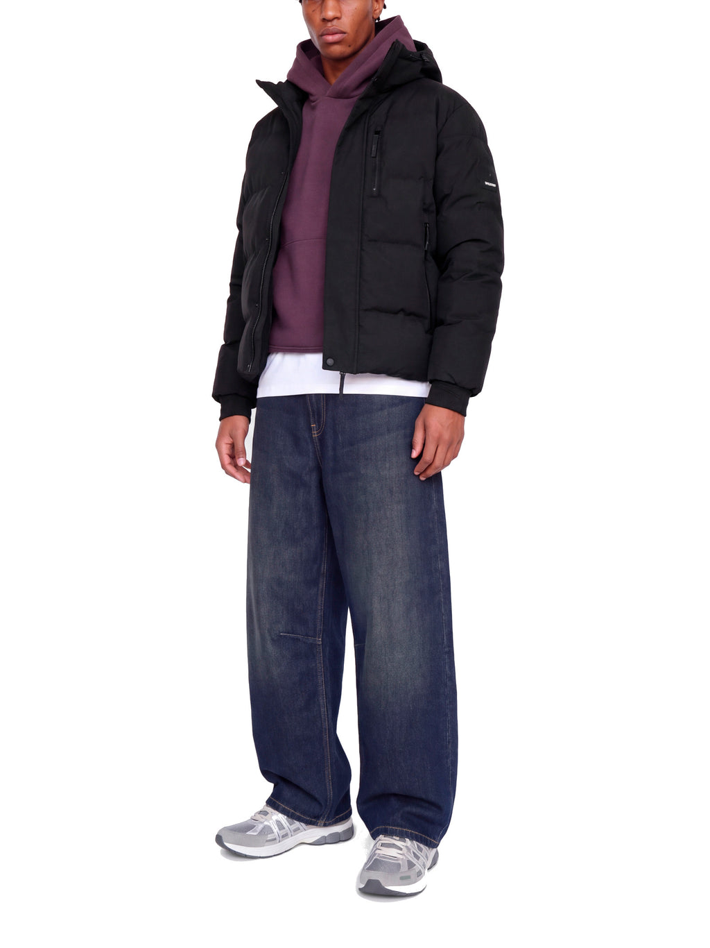 Piumino Jack & Jones Trace Nero con cappuccio 12299845 /Black JACK & JONES 