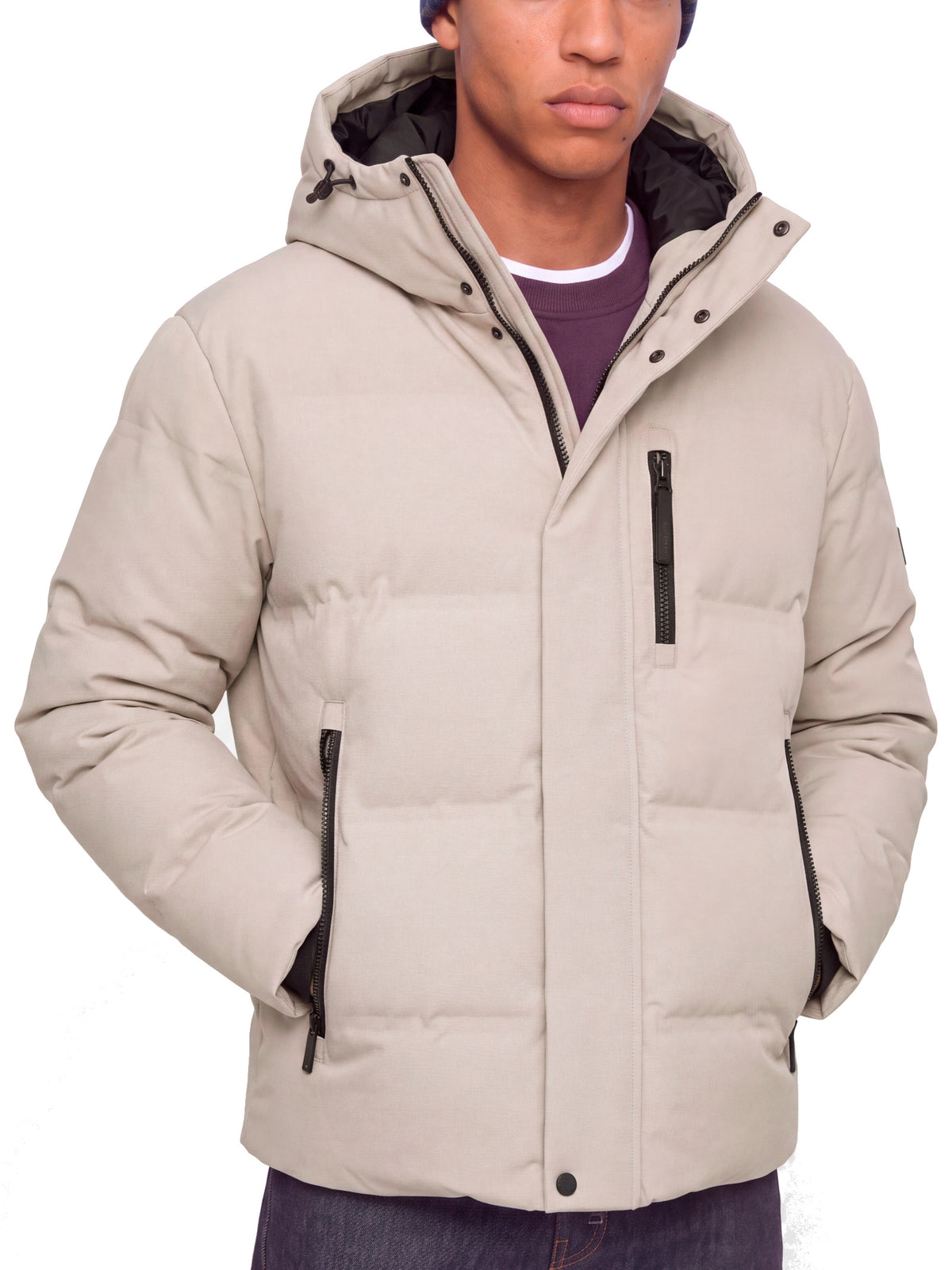 Piumino Jack & Jones Trace Beige con cappuccio 12299845 /Dove JACK & JONES 